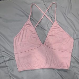 Blush Pink LuLu’s Crop top